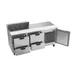 Beverage Air SPED72HC-08-4 72" Three Section Sandwich/Salad Prep Table w/ 4 Drawers & 1 Door, 8 Pans 3 image