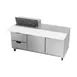 Beverage Air SPED72HC-08C-2 72" Three Section Sandwich/Salad Prep Table w/ 2 Drawers & 2 Doors, 8 Pans 2 image