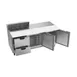 Beverage Air SPED72HC-08C-2 72" Three Section Sandwich/Salad Prep Table w/ 2 Drawers & 2 Doors, 8 Pans 3 image