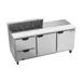 Beverage Air SPED72HC-10-2 72" Three Section Sandwich/Salad Prep Table w/ 2 Drawers & 2 Doors, 10 Pans 1 image