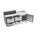 Beverage Air SPED72HC-10-4 72" Three Section Sandwich/Salad Prep Table w/ 4 Drawers & 1 Door, 10 Pans 3 image