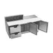 Beverage Air SPED72HC-10C-2 72" Three Section Sandwich/Salad Prep Table w/ 2 Drawers & 2 Doors, 10 Pans 3 image