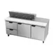 Beverage Air SPED72HC-12-2 72" Sandwich/Salad Prep Table w/ 2 Drawers & 2 Doors, 12 Pans 2 image