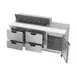 Beverage Air SPED72HC-12-4 72" Sandwich/Salad Prep Table w/ 4 Drawers & 1 Door, 12 Pans 4 image