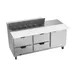 Beverage Air SPED72HC-12C-4 72" Sandwich/Salad Prep Table w/ 4 Drawers & 1 Door, 12 Pans 1 image