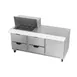 Beverage Air SPED72HC-12M-4 72" Mega Top Sandwich/Salad Prep Table w/ 4 Drawers & 1 Door, 12 Pans 2 image