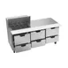 Beverage Air SPED72HC-12M-6 72" Mega Top Sandwich/Salad Prep Table w/ 6 Drawers, 12 Pans 3 image