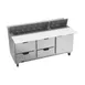 Beverage Air SPED72HC-18C-4 72" Sandwich/Salad Prep Table w/ 4 Drawers & 1 Door, 18 Pans 1 image