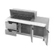 Beverage Air SPED72HC-18M-2 72" Mega Top Sandwich/Salad Prep Table w/ 2 Drawers & 2 Doors, 18 pans 4 image