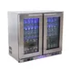Spartan Refrig VBB-7.3 35" 2 Section Back Bar Cooler with Glass Door 1 image
