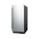 Summit SPR316OS 15" Built-in Stainless Steel Door Outdoor Refrigerator in Black, 3 cu.ft 2 image