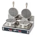 Star SWBD Star® Waffle Baker, Double Round, 7" X 1/2" Thick, Aluminum Grid 1 image