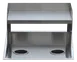 Steril-Sil E1-2RCS-2V-FOV Trash Insert, Two 4" Round Holes, Flat Overshelf, Stainless Steel 1 image