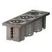 Steril-Sil E1-BS3OE-SS 1/2-Size Drop-In Silverware Basket, 3 Compartment, Stainless Steel 1 image