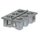 Steril-Sil E1-BS6OE-SS 6-Compartment Drop-In Silverware Basket, Stainless Steel, Full-Size, NSF 1 image