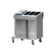 Steril-Sil E1-CRT36-1V1HP Dispensing Cart w/ (1) E1 Inserts, (1) Full Size Food Pan, (150) Trays, (4) 5" Glass Racks Capacity 3 image