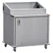 Steril-Sil E1-ENC36-3V Stainless Steel 3 Insert Mobile Dispensing Cart with Enclosed Base 1 image