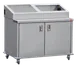 Steril-Sil E1-ENC48-2V1HP E1 System Counter, 48" x 24.75" x 41"H, Stainless Steel, Serving Cart 1 image