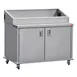 Steril-Sil E1-ENC48-4V Stainless Steel 4 Insert Mobile Dispensing Cart with Enclosed Base 1 image