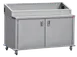 Steril-Sil E1-ENC60-5V Stainless Steel 5 Insert Mobile Dispensing Cart with Enclosed Base 1 image
