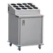 Steril-Sil ENC24-12RP Stainless Steel Silverware Cart w/ 12 Silverware Cylinders 1 image