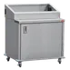 Steril-Sil ENC36-5TP Enclosed Base Stainless Steel Mobile Condiment Counter w/ 5 Third-Size Food Pan 1 image