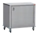 Steril-Sil ENC36-FLAT 36" Stainless Steel Enclosed Mobile Counter w/ Flat Work Top 1 image