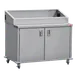 Steril-Sil ENC48-2HP Enclosed Base Stainless Steel Mobile Food Pan Counter 1 image