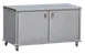 Steril-Sil ENC60-FLAT Stainless Steel Enclosed Mobile Counter with Flat Work Top 1 image