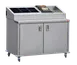 Steril-Sil KIT-ENC48-451 48" Stainless Steel 3 Insert Silverware Dispensing Cart w/ Enclosed Base 1 image