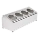 Steril-Sil LTC-4 Countertop Silverware Dispenser, 4‑Hole Portable, Stainless Steel, NSF, Made in USA 1 image