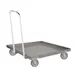 Steril-Sil MCD-301-H 27x27 Milk Crate Dolly, 304 Stainless Steel, Push Handle, 16 Crates 1 image