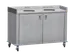 Steril-Sil MTC56-2 Mobile Trash/Recycling Counter, 80 Gallon Capacity 1 image