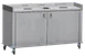 Steril-Sil MTC66-2-DMP Trash/Recycling Unit, 66"W x 34"D x 40"H, Stainless, Dump Basin, 40‑Gallon Cans 1 image
