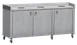 Steril-Sil MTC83-3 Mobile Trash Recycling Counter, 83"W x 33.75"D x 40"H, Stainless Steel, Heavy Duty 1 image