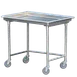 Steril-Sil STE-44-BN Mobile Dishtable Sorting Station w/ Open Front, 3" Turned-Up Edges 1 image