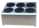 Steril-Sil TC-6-BLACK Countertop Silverware Dispenser, 6-Hole, Stainless Steel, Black 1 image