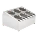 Steril-Sil TC-6 Countertop Silverware Dispenser, 6-Hole, 14-3/4" x 11-1/2" x 8-1/2", Stainless Steel 1 image