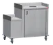 Steril-Sil TTR48-L Mobile Trash Recycling Counter, 48"W x 33.75"D x 40"H, Stainless Steel, 40‑Gallon 1 image
