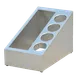 Steril-Sil VTC-3SP-4 Countertop Dispenser 5-Section Stainless Steel Silver Holds 3 1/6 Pans & 4 Cylinders 1 image