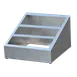 Steril-Sil VTC-9SP Countertop Dispenser, Holds 9 1/6" Pans, 3‑Section, 304 Stainless Steel, Silver 1 image