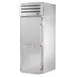 True STG1RRT89-1S-1S-HC 35" 1-Section Roll-Thru Refrigerator w/ Front Solid & Rear Solid Door, Stainless Steel Front-Aluminum Sides, 89"H 1 image