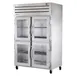 True STG2H-4HG 2-Section Reach-In Heated Holding Cabinet, 4 Glass Half Doors, 6 Chrome Shelves, Stainless Steel Front 1 image