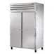 True STG2R-2S-HC 52" 2-Section Reach-In Refrigerator w/ 2 Solid Doors, Top Mount, Stainless Steel Front-Aluminum Sides 1 image