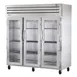 True STG3R-3G 77" 3-Section Reach-In Refrigerator w/ 3 Glass Doors, Top Mount, Stainless Steel Front-Aluminum Sides 1 image