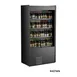 Structural Concepts B427WN - Allure Wine Case, 1-Section Black, 44"W x 24"D x 84"H, Bottom Mount 1 image