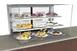 Structural Concepts NE3627DSV 36" Reveal® Full Service Non-Refrigerated Slide In Counter Case, (2) Removable & Adjustable Clear Glass Shelving - Black 2 image