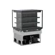 Structural Concepts NE3627RSSV2 Reveal® Self-Service Refrigerated Slide In Counter Case, 4 Shelves, Open Flat, Glass Side Panels 1 image