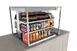 Structural Concepts NE3627RSSV2 Reveal® Self-Service Refrigerated Slide In Counter Case, 4 Shelves, Open Flat, Glass Side Panels 2 image