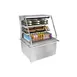 Structural Concepts NR3647RSSA.MOB 36" Horizontal Self-Serve Mobile Open Air Merhandiser in Black, Self Contained, 2 Shelves, High Profile, w/ LED Lighting 1 image